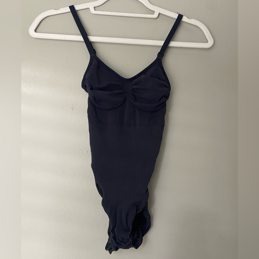 Skims Black Sculpting Bodysuit with Snaps S/M